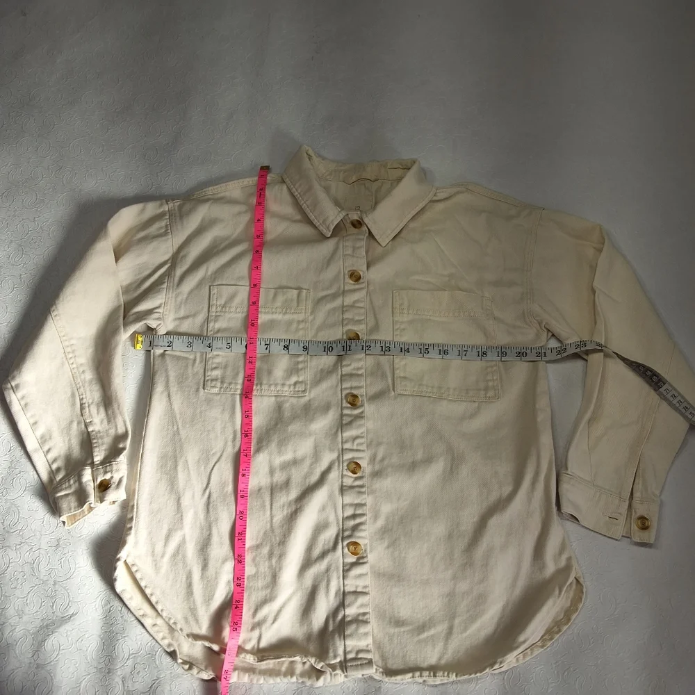 Thread & Supply Pastel Yellow Button Down Shirt Size M . - Picture 4 of 8